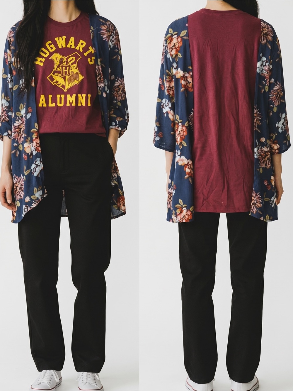Custom Lily Jean Threads Upcycle Potter Hogwarts Alumni  Graphic Tee